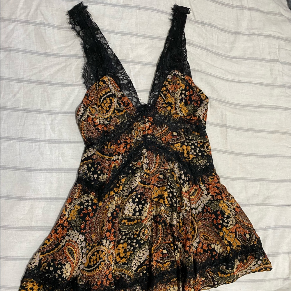 Lace and pattern dress